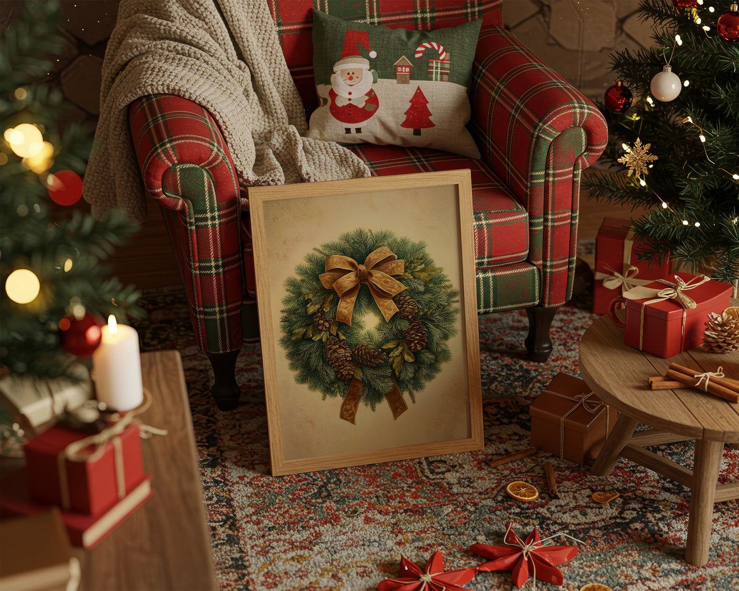 Pine Garland Tells December Stories