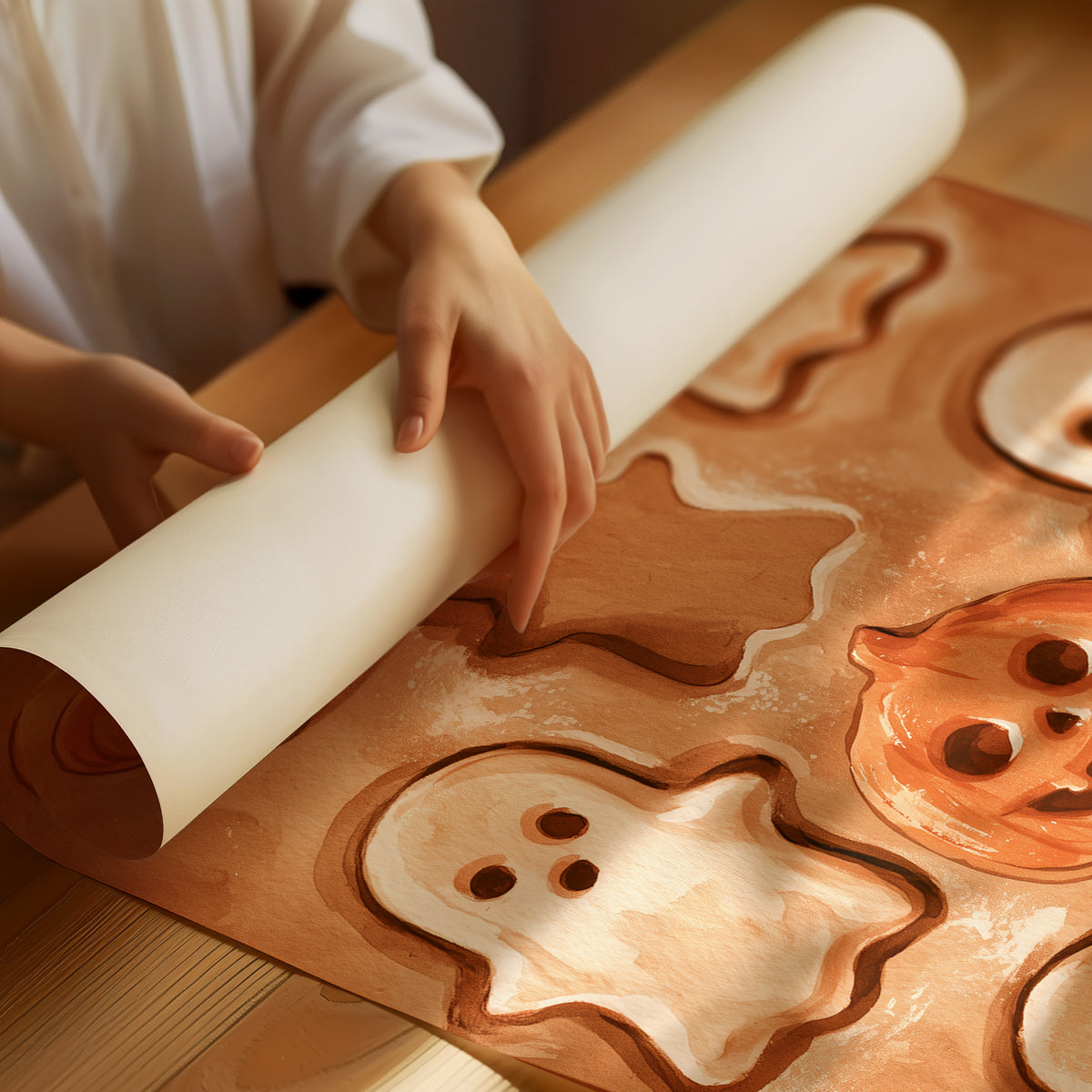 Two Ghosts Already Escaped The Dough, rolled matte poster print