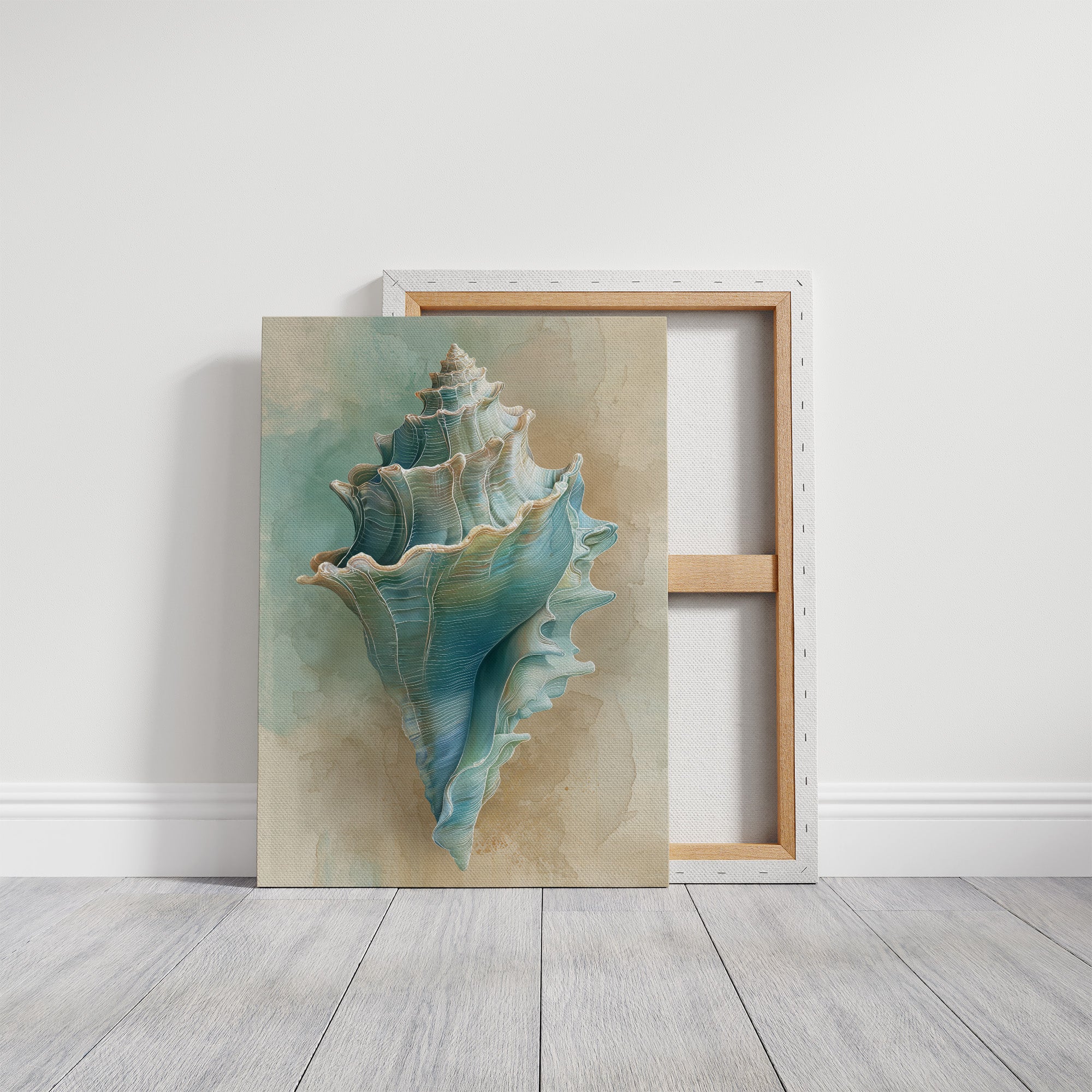 Ocean Memory In Wooden Frame