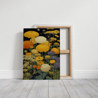 Golden Blooms Dance Through Midnight Gardens