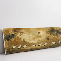 Cranes Crossing the Golden Grove