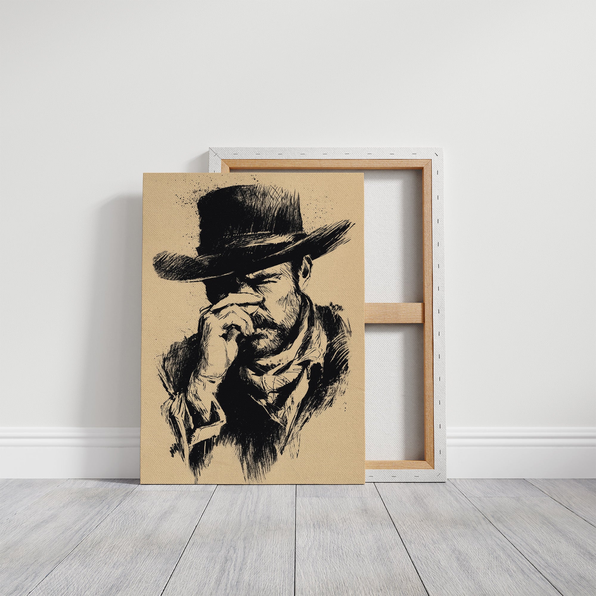 Hat Brim And Heavy Thoughts