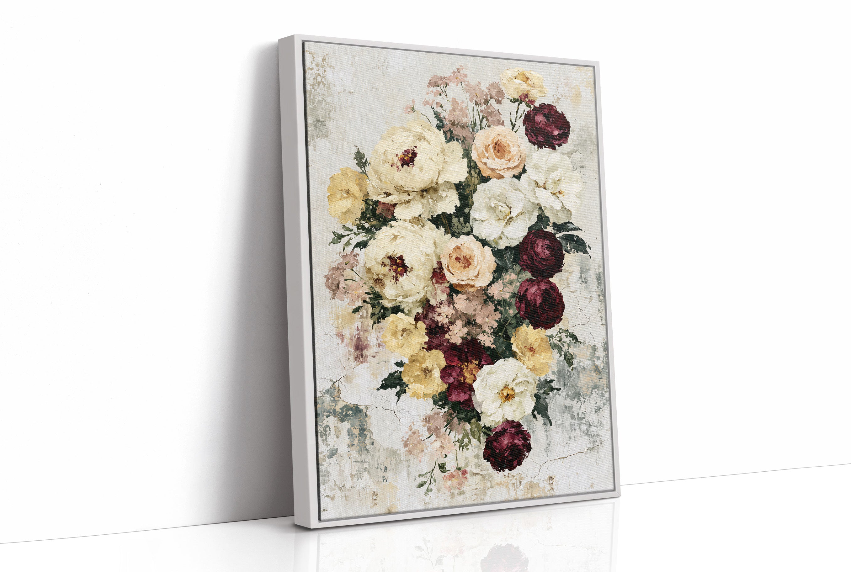 Bouquet on Weathered Stone