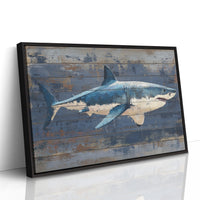 Shark Glides Through Weathered Seas