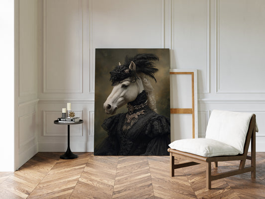 Elegance Draped in Midnight Silk
