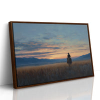 Twilight Journey Through Amber Prairie