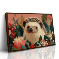 Hedgehog Among Winter Berries