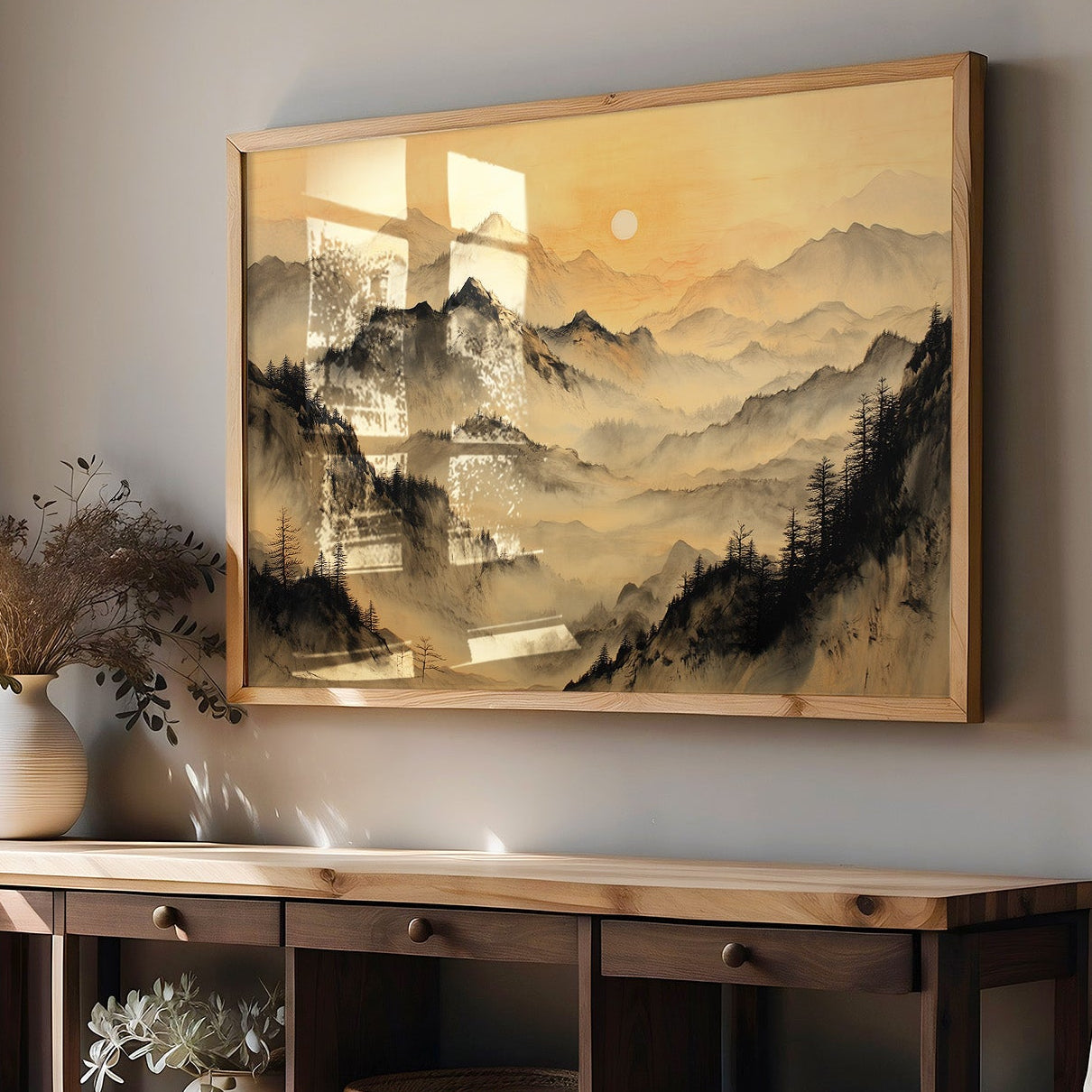 Mountains Rest In Golden Hour