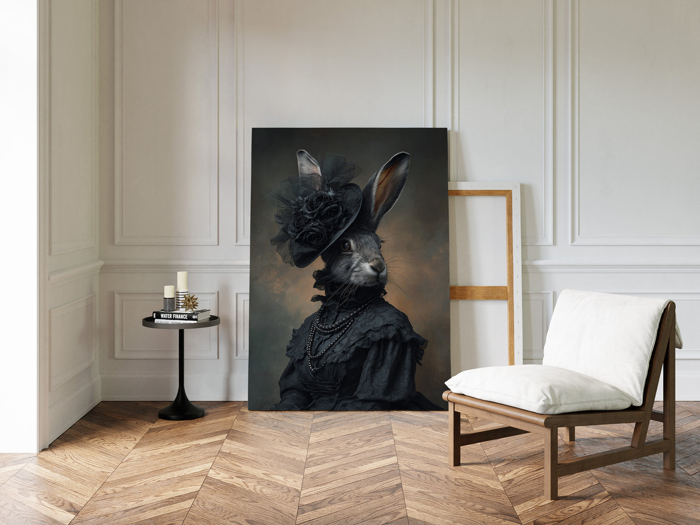 A Rabbit's Midnight Elegance
