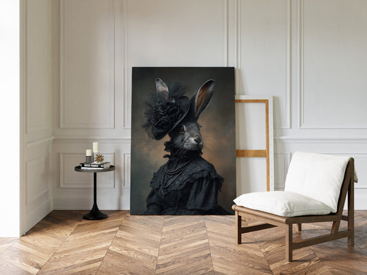 A Rabbit's Midnight Elegance