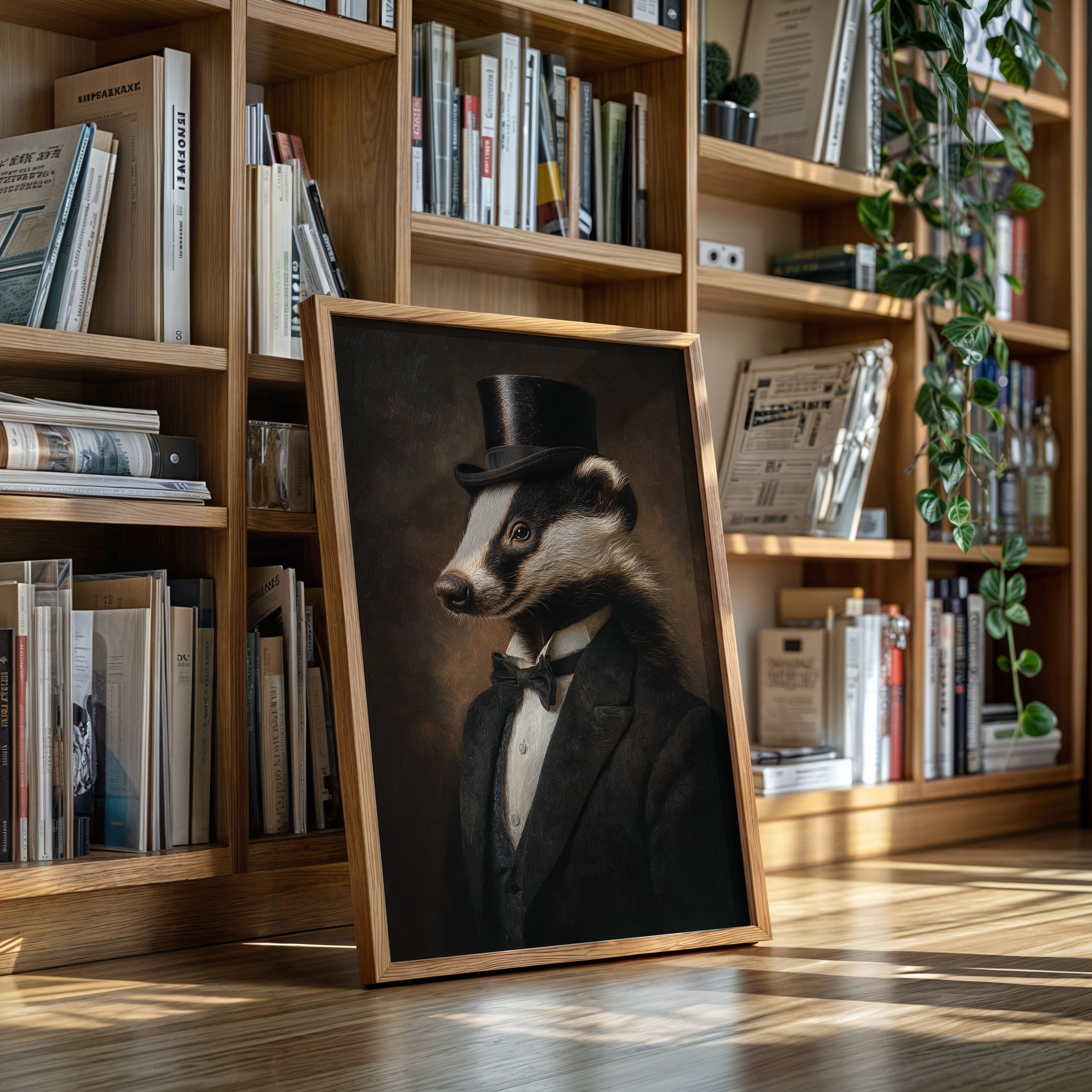Dapper Badger in Formal Attire