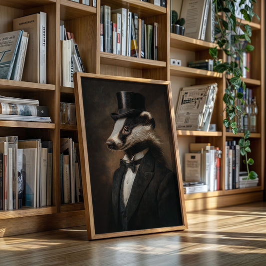 Dapper Badger in Formal Attire