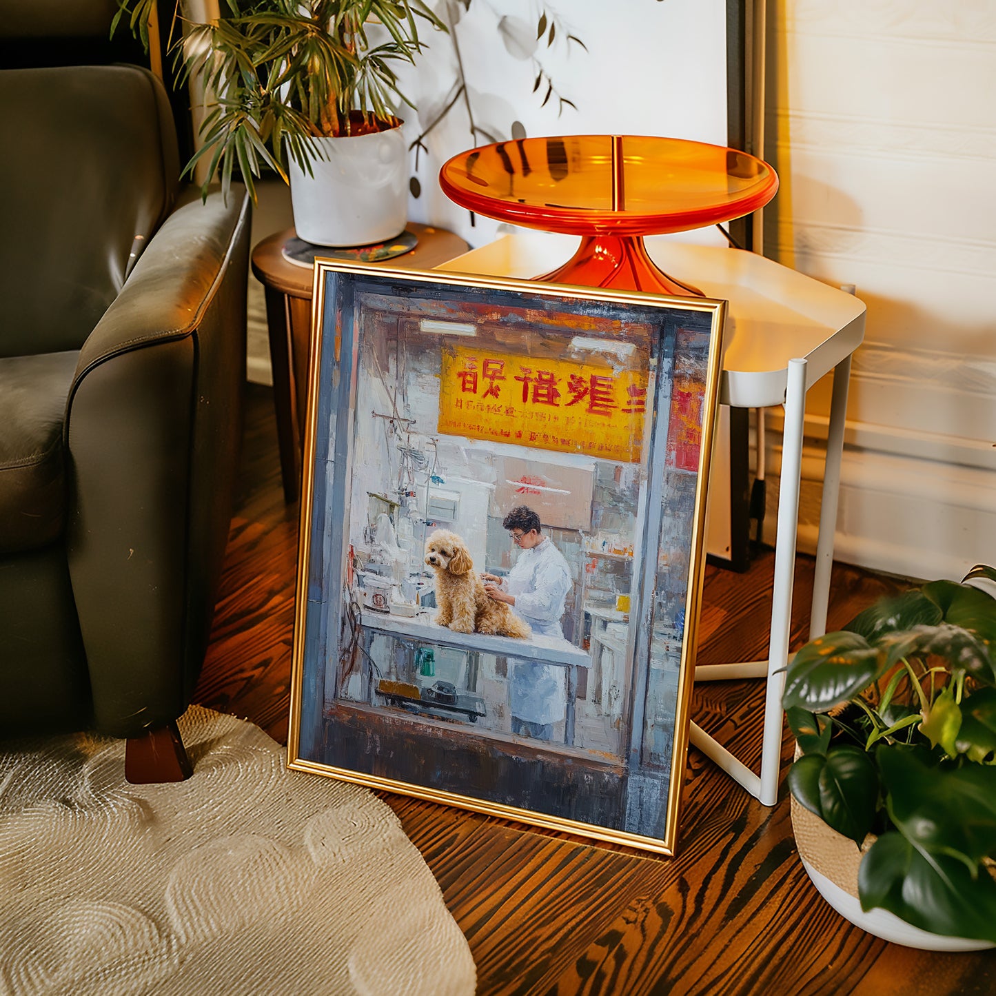 Patient Poodle At Golden Hour