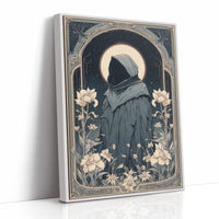 Moonlit Pilgrim Among Lotus Blossoms