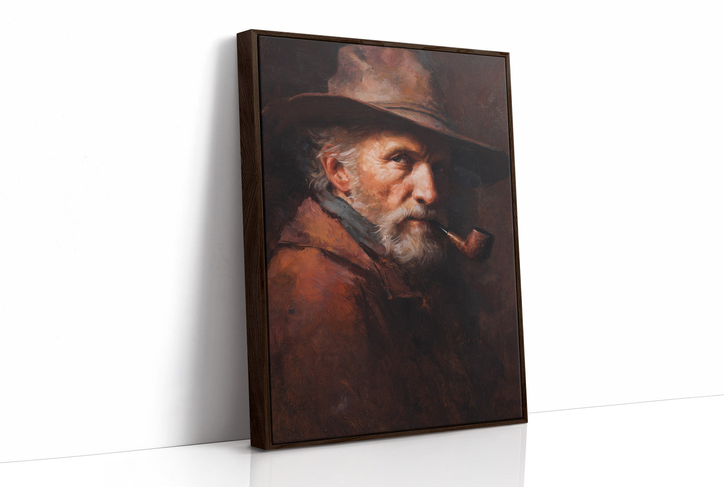 Wisdom Smokes From Wooden Frame