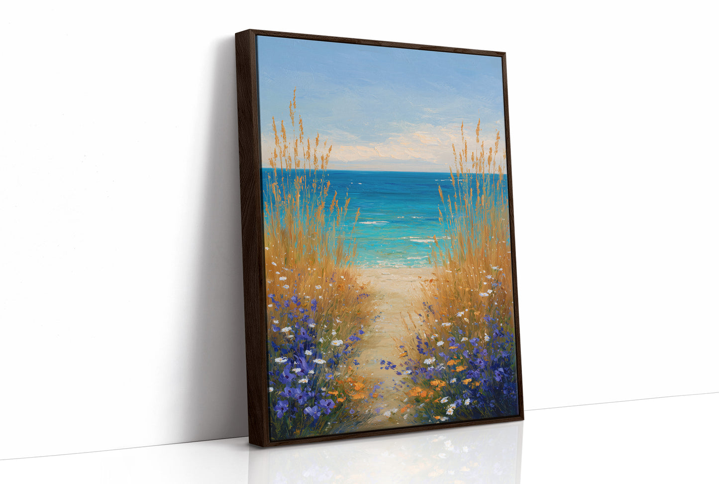 Shoreline Whispers Through Golden Reeds