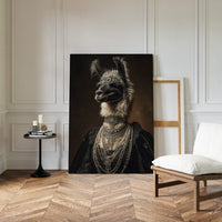 Regal Llama Adorned in Jewels