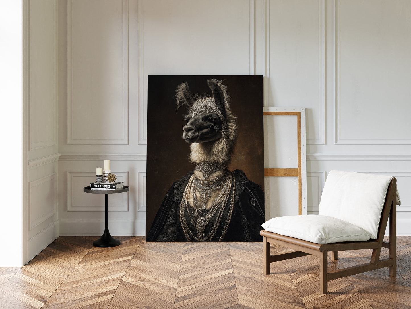 Regal Llama Adorned in Jewels