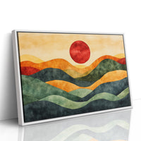 Rolling Hills Bow To Crimson Sky