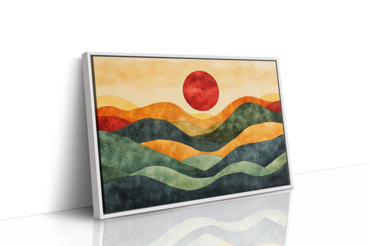 Rolling Hills Bow To Crimson Sky
