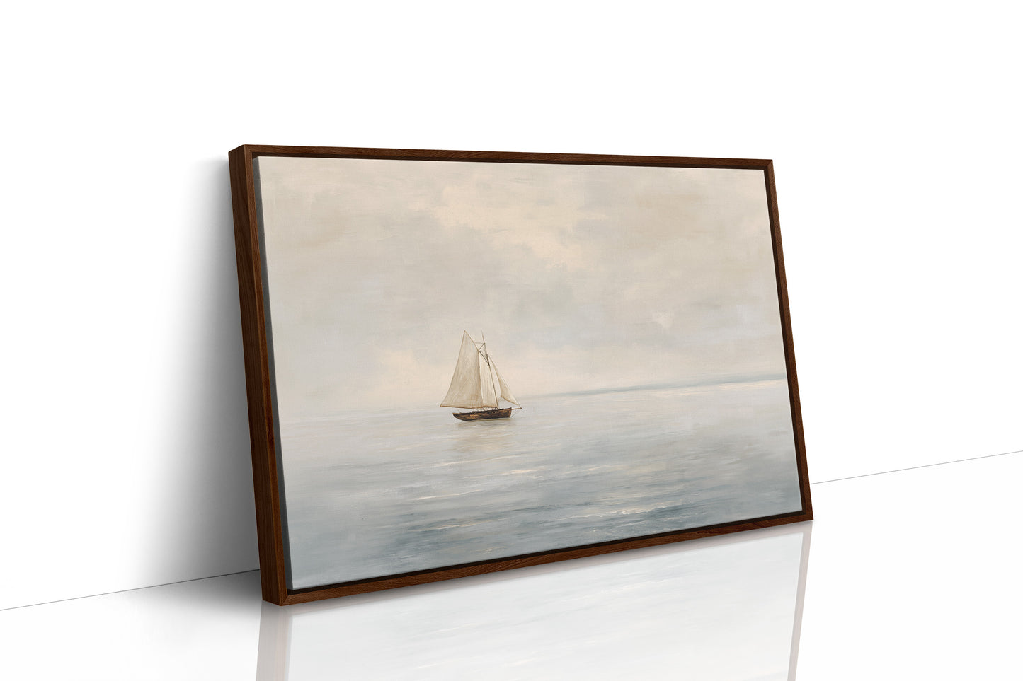 Solitude Sailing Through Ivory Waters