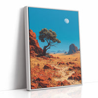 Noon Moon Over Red Country
