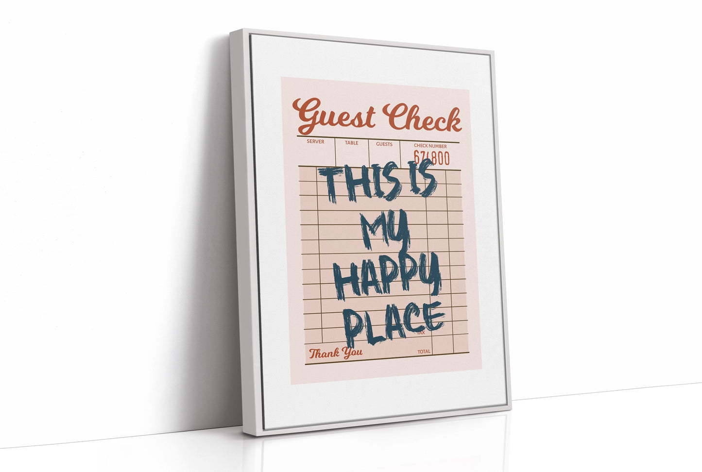 Check, Please — I'm Staying