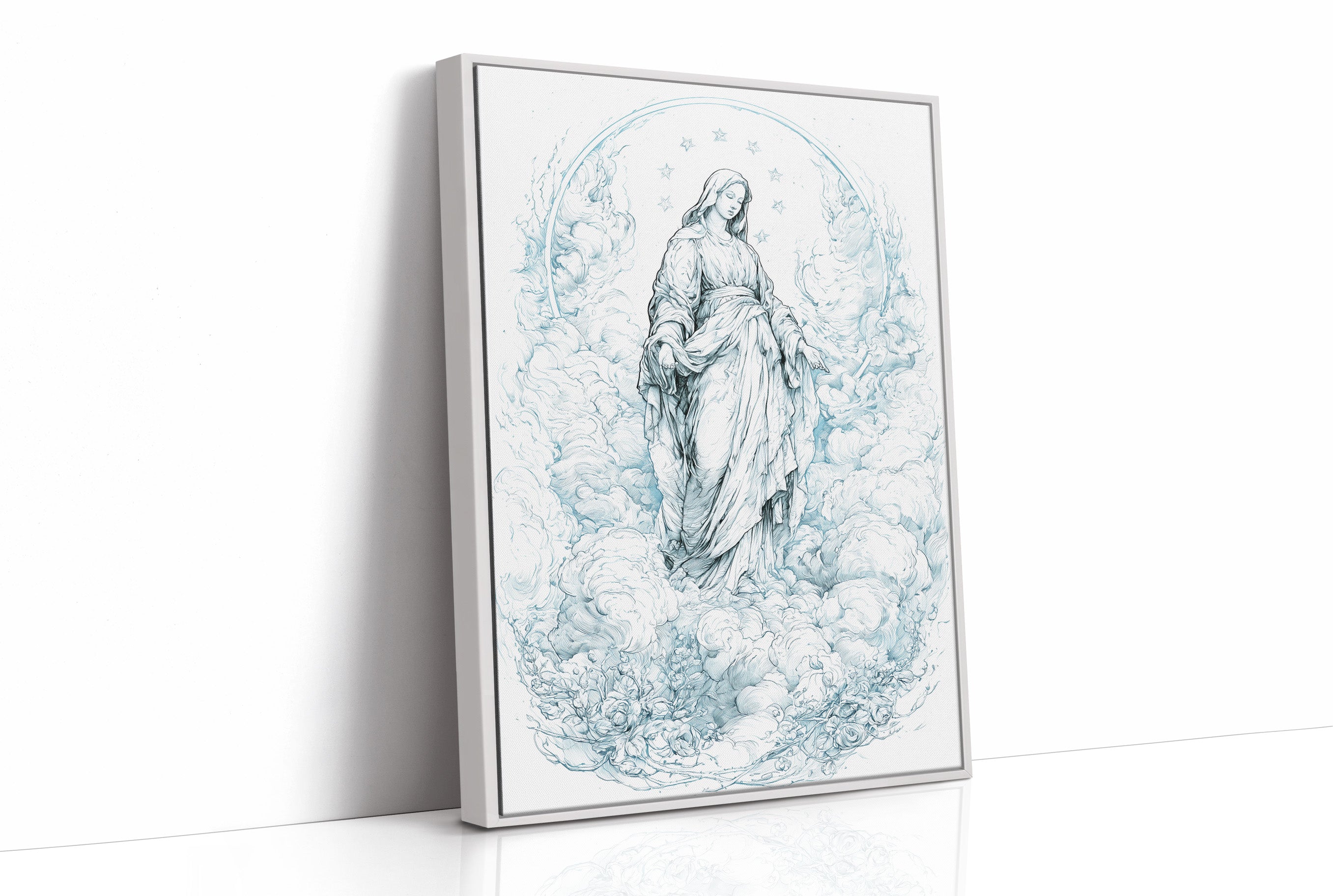 Our Lady of the Clouds — Blue Line Devotional Print
