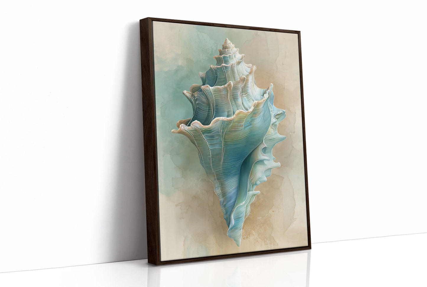Ocean Memory In Wooden Frame