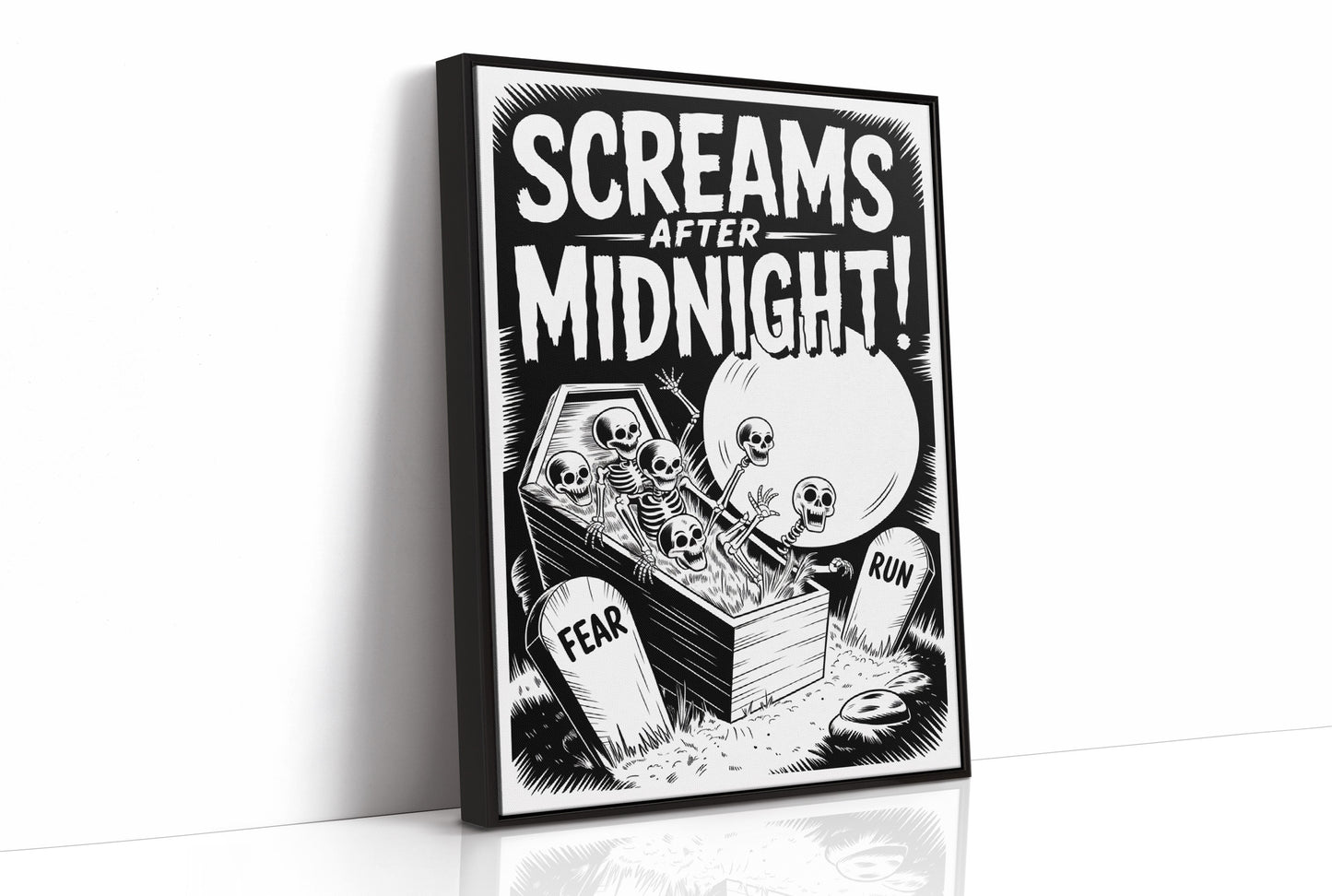 Moonlit Graveyard Awakens Ancient Bones