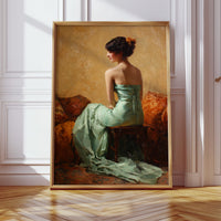 A Moment in Celadon Silk