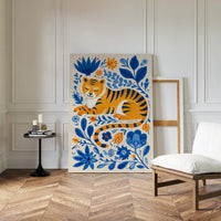Amidst Flora, A Tiger Rests