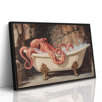 Crimson Tentacles In Vintage Bath