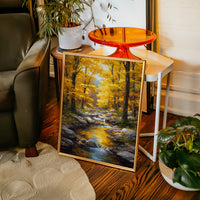 Maple Light Dances On Mountain Stream
