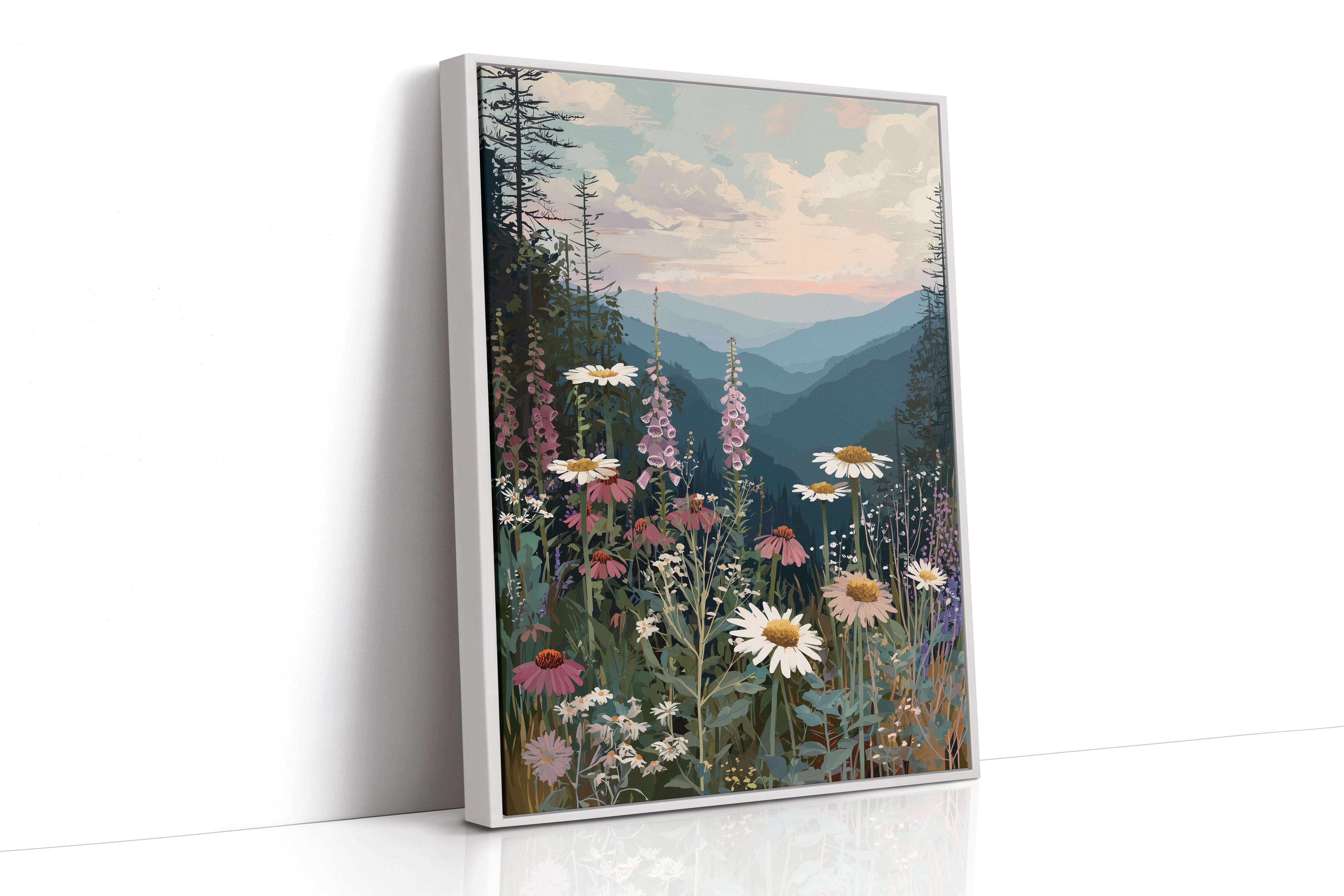 Alpine Wildflowers Whisper to Distant Peaks