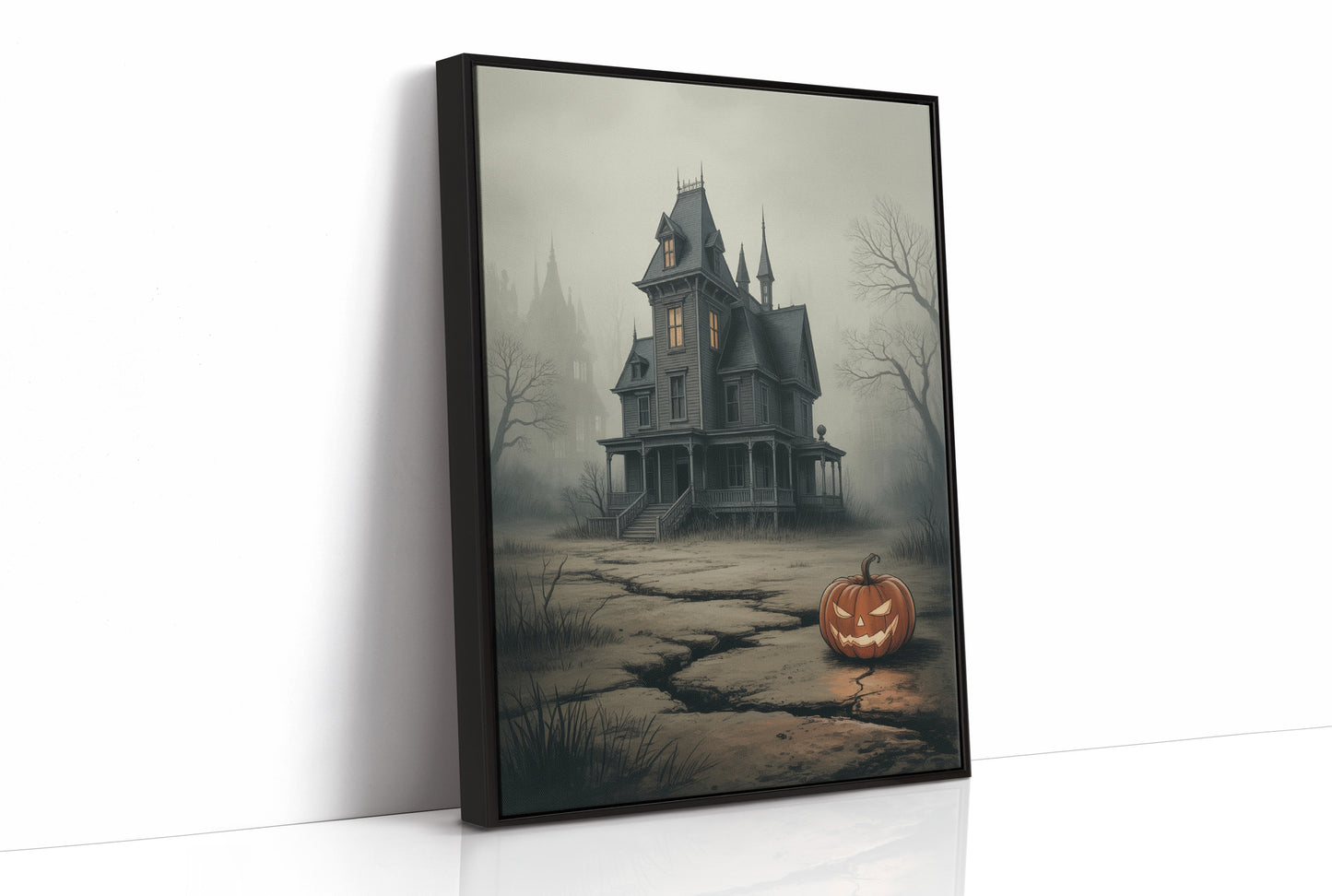 Lantern Watches Over Haunted Path