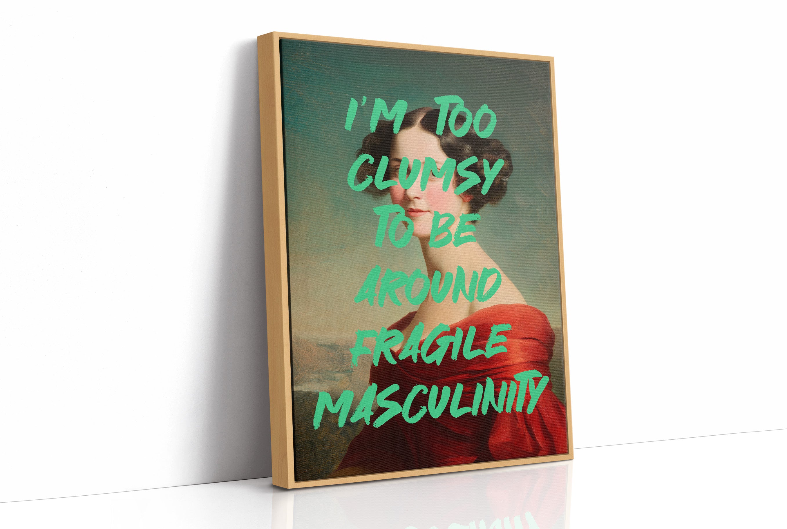 Too Clumsy Vintage Humor Art