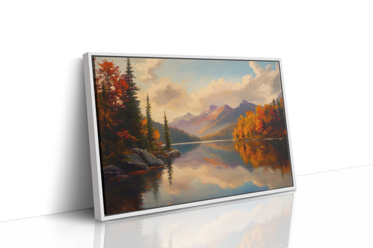 Autumn Peaks Mirror Mountain Dreams