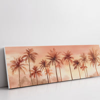 Palms in a Peach-Tinted Breeze
