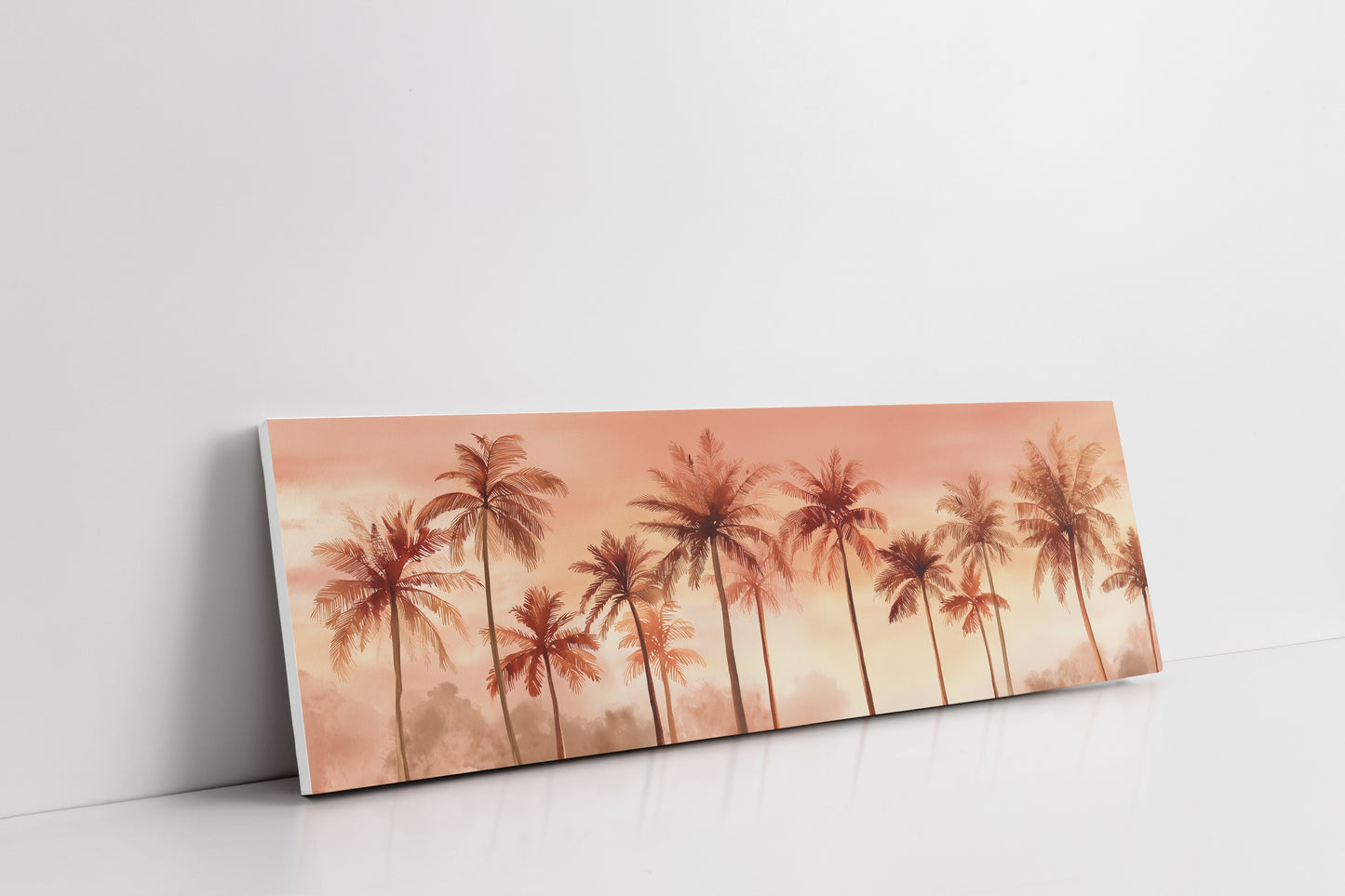 Palms in a Peach-Tinted Breeze