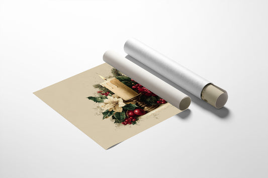 Candlelight Nestled in Winter Bloom