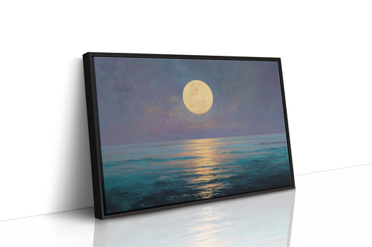 Full Moon Paints Ocean Gold