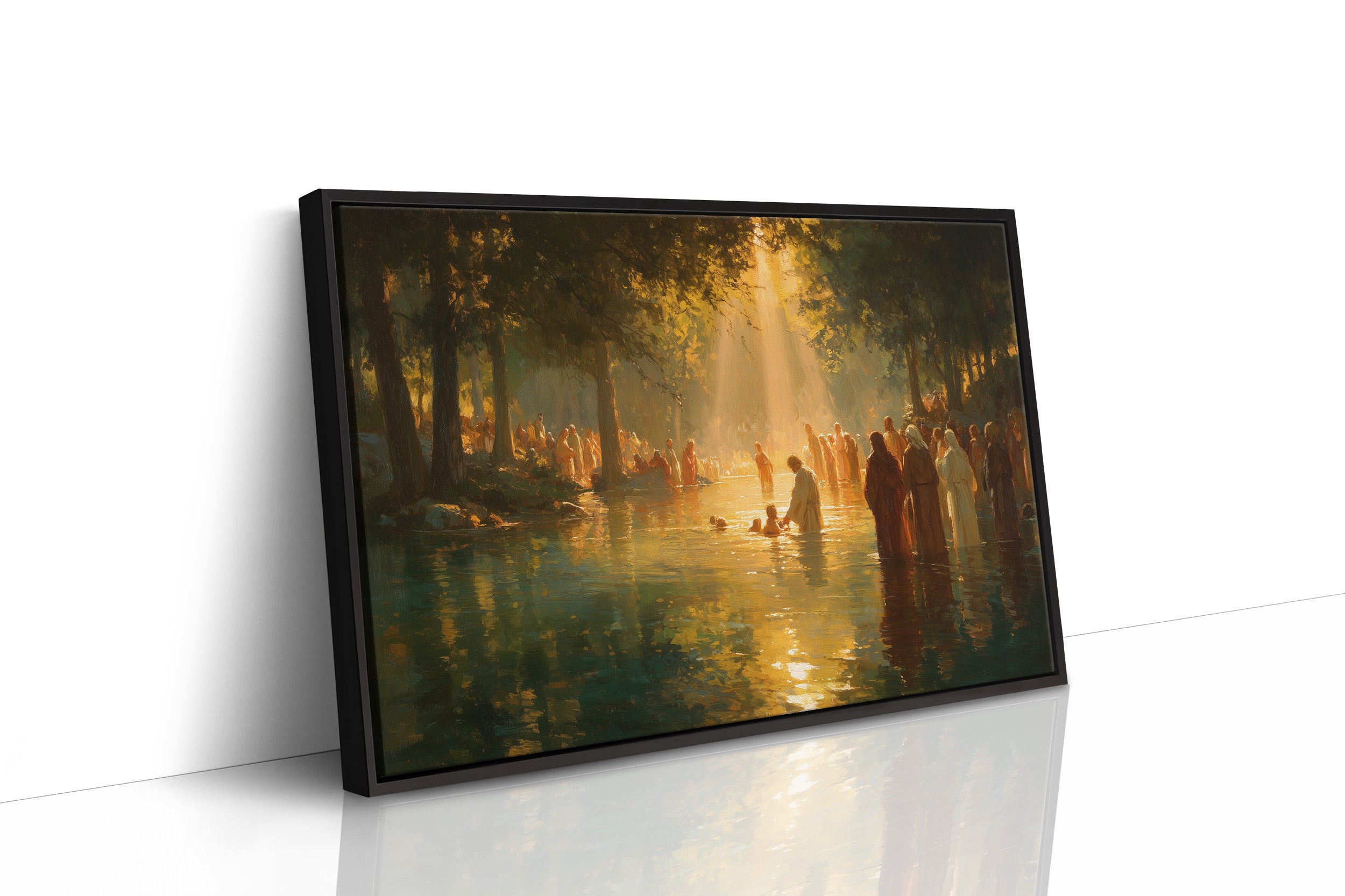 Sacred Waters Bathe Golden Light