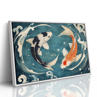 Koi Dance Through Midnight Waters