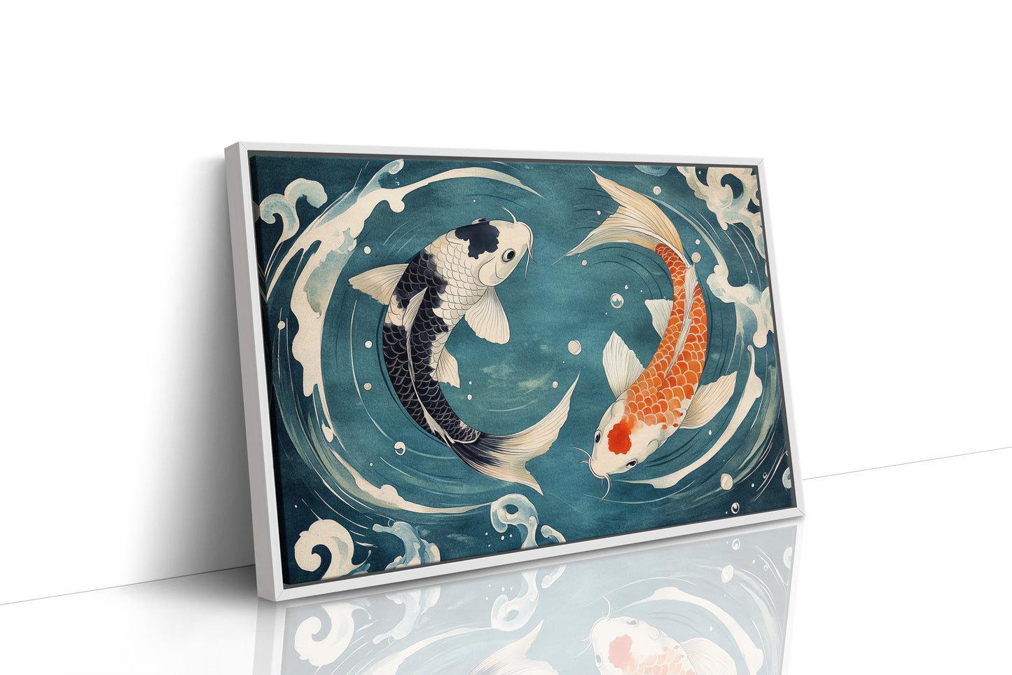 Koi Dance Through Midnight Waters