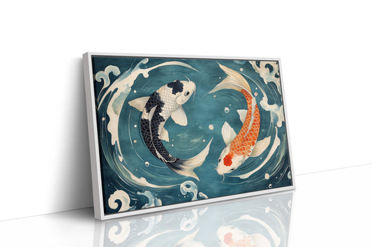 Koi Dance Through Midnight Waters