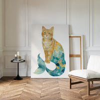 Emerald Tides and Feline Grace