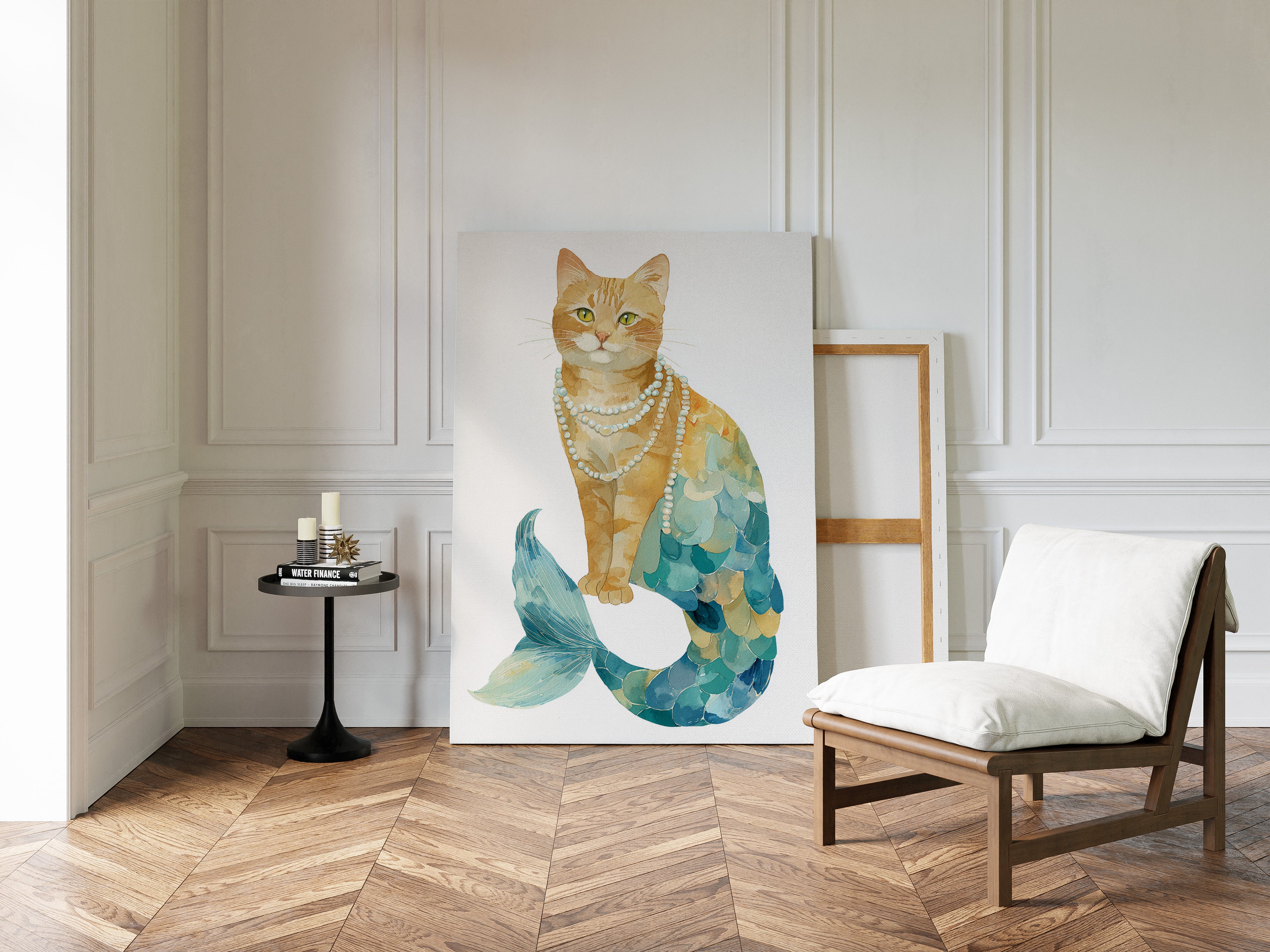 Emerald Tides and Feline Grace