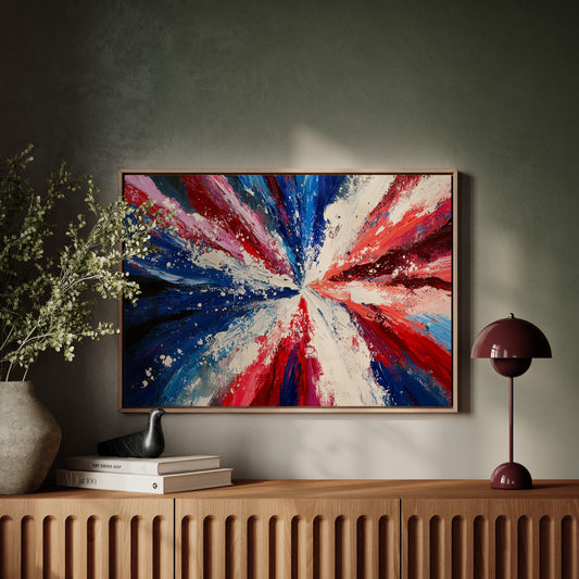 Freedom's Colors Dance At Dawn