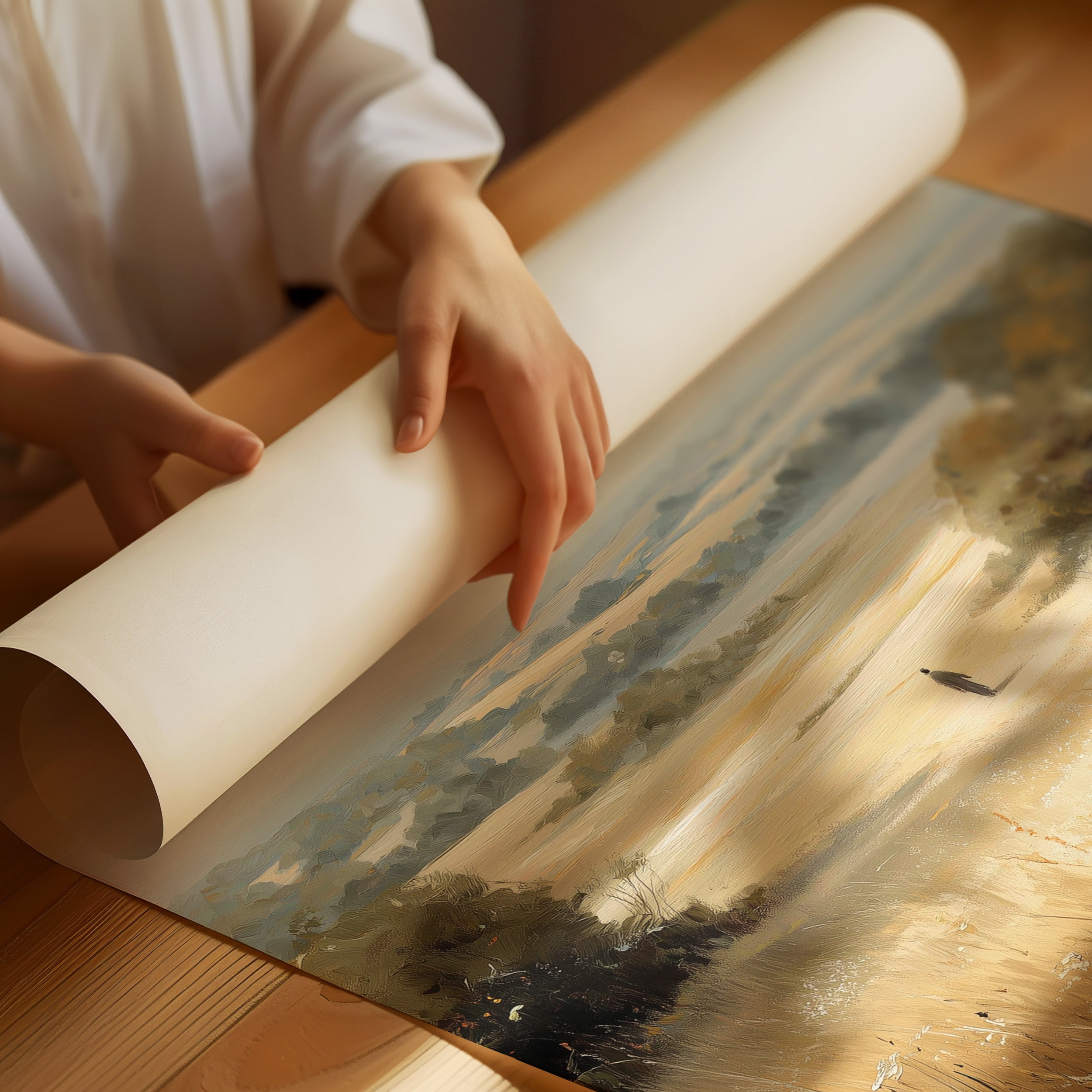 Solitude Calls Across Golden Fields